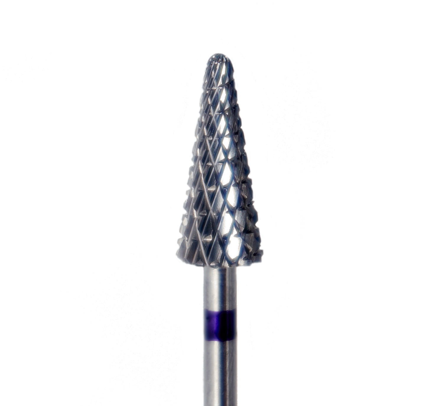 Embout sapin en carbure avec marquage violet pour ponceuse manucure professionnelle
