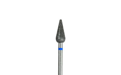embout diamant bleu tulipe pour manucure et pédicure