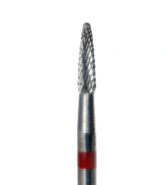 Embout ponceuse pointe fine rouge - précision maximale pour la dépose de gel sans abîmer l'ongle
