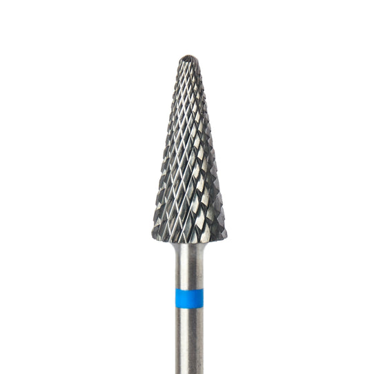Embout bleu utilisé pour une dépose précise du gel - recommandé pour manucure professionnelle