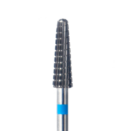 Embout ponceuse manucure bleu, forme arrondie, pour dépose gel et résine, usage sans vibration ni chauffe